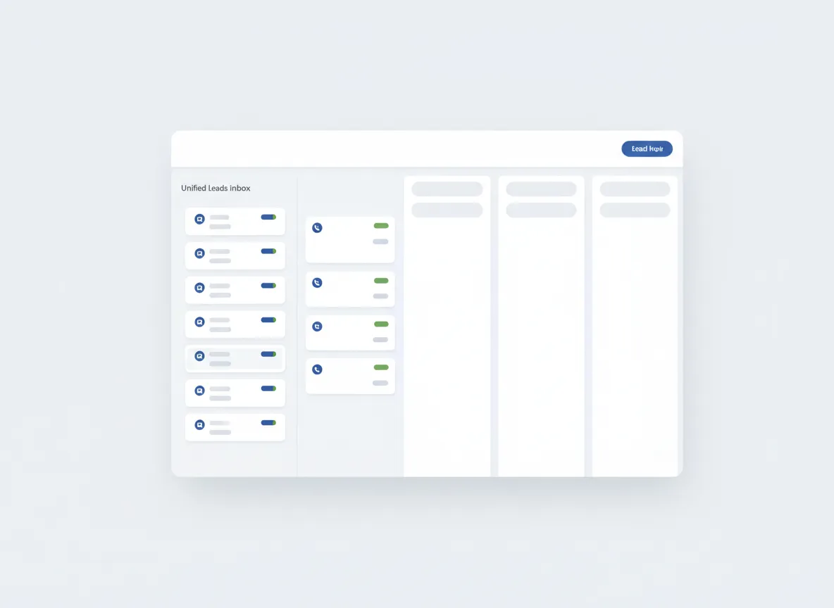 Service business lead management CRM with unified pipeline and tags.